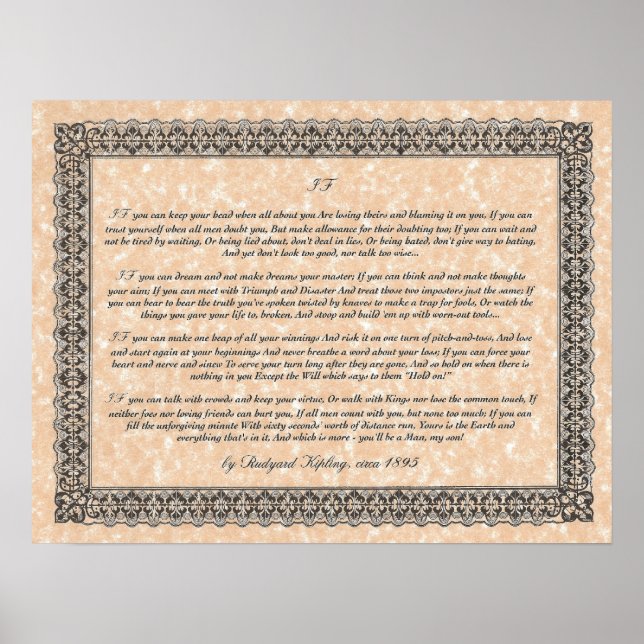 Pôster IF Inspirando Poema para Jovens por Rudyard Kiplin (Frente)