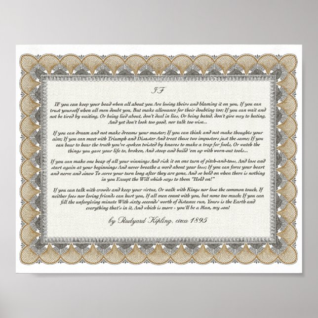 Pôster IF Inspirando Poema para Jovens por Rudyard Kiplin (Frente)