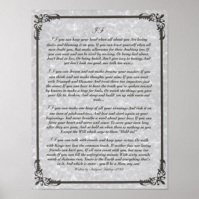 Pôster IF Inspirando Poema para Jovens por Rudyard Kiplin (Frente)
