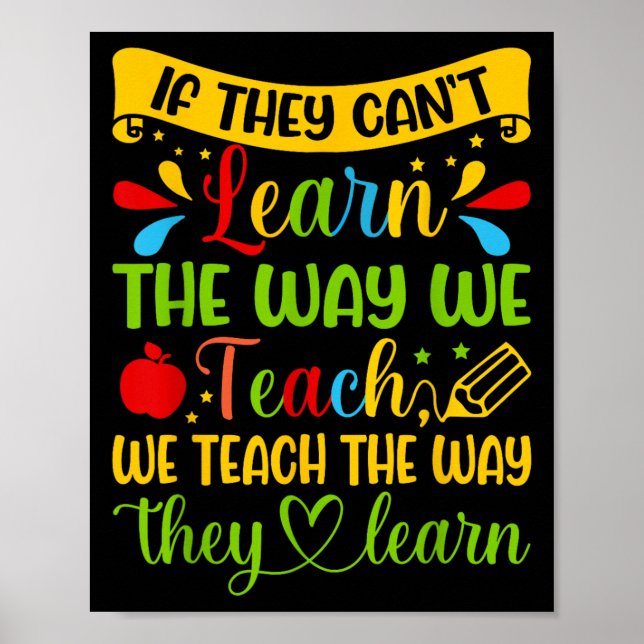 Poster If They Can't Learn The Way We Teach Special Educa (Frente)