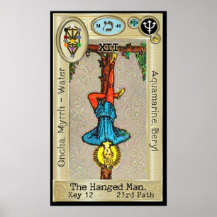 Pôster Ifdawn Deepdream Tarot Key 12 ~ Hanged Man