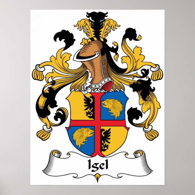 Pôster Igel Family Crest (Frente)