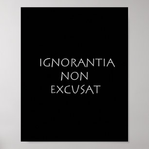 Poster Ignorantia não desculpada
