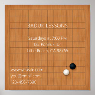 Poster Igo Baduk Weiqi Event ou Business Promocional