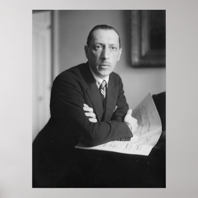 Pôster Igor Stravinsky Portrait (Frente)