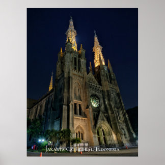 Poster Igreja Católica Catedral Arquitetura Neo Gótica