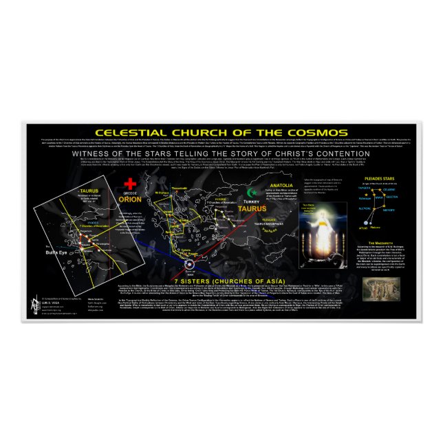 Pôster Igreja Celestial do Cosmos (Frente)