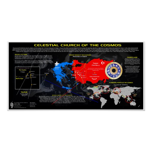 Pôster Igreja Celestial do Cosmos (Frente)