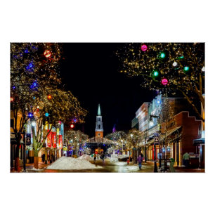 Pôster Igreja da Rua Natal e Neve