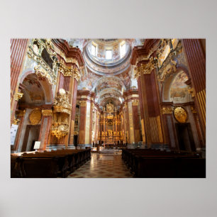 Poster Igreja de Abbey Melk, Baixa Áustria