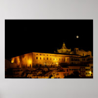 Igreja de Carmen à noite - Mahon, Menorca, Espanha
