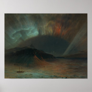 Pôster Igreja de Frederic Edwin - Aurora Borealis
