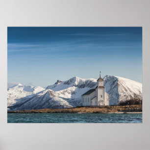 Poster Igreja de Lofoten da Noruega