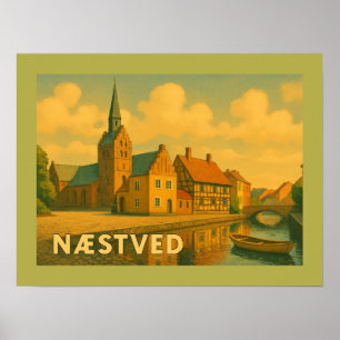 Poster Igreja de Næstved Dinamarca