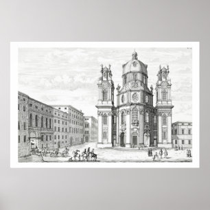 Pôster Igreja de Notre Dame, Salzburg, Áustria, 'de