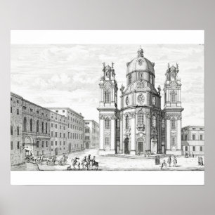 Pôster Igreja de Notre Dame, Salzburg, Áustria, 'de