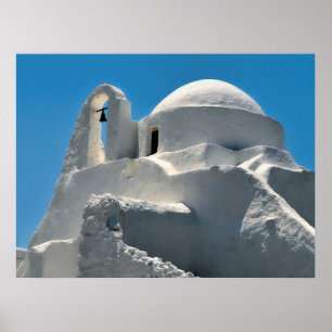 Pôster Igreja de Panagia Paraportiani, Mykonos, Grécia