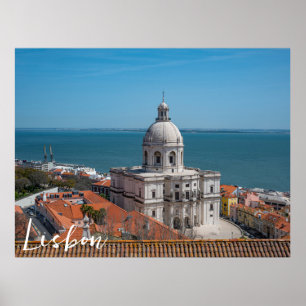 Poster Igreja de Papais noeis Engrácia em Lisboa, Portuga