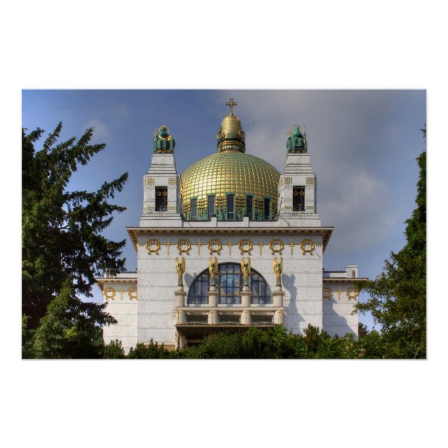 Pôster Igreja de Ruas, Leopold Viena Áustria (Frente)