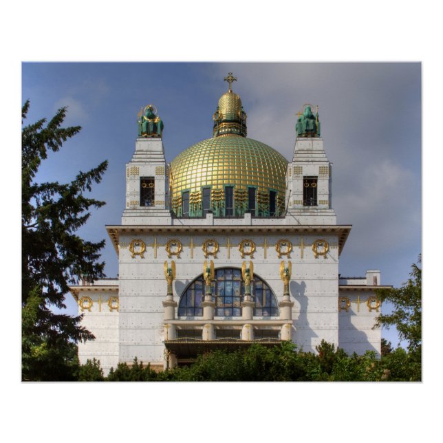 Pôster Igreja de Ruas, Leopold Viena Áustria (Frente)