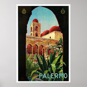 Poster Igreja de San Cataldo PALERMO SICILY ENIT Italiano