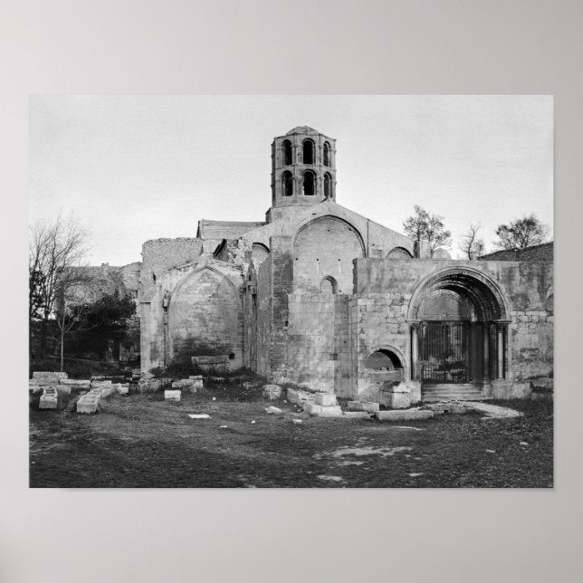 Pôster Igreja de Santo-Honorato em Les Alyscamps (Frente)