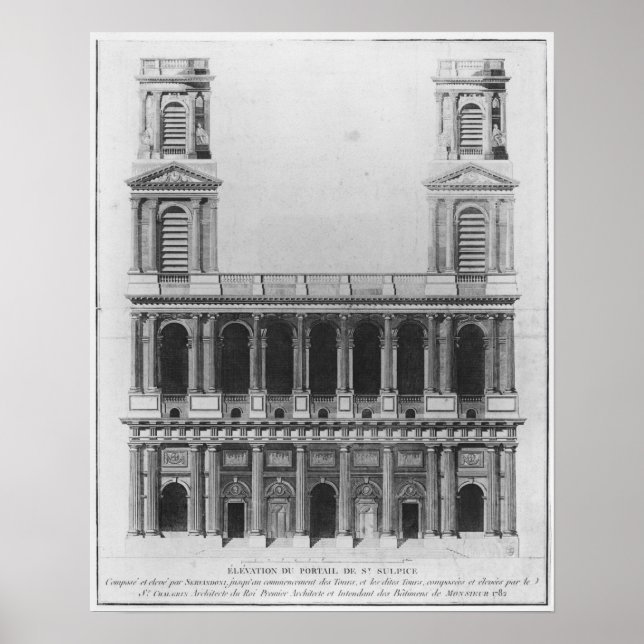 Poster Igreja de Santo-Sulpice (Frente)