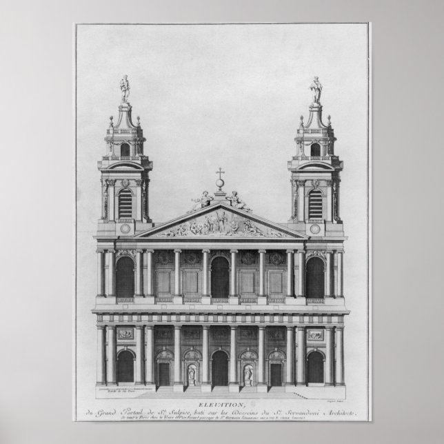Pôster Igreja de Santo-Sulpice (Frente)