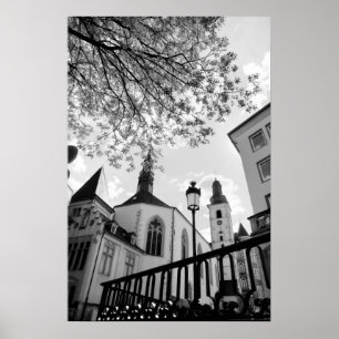 Pôster igreja de São Afonso na cidade do Luxemburgo