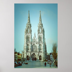 Pôster Igreja de São Pedro e Paulo em Ostend, Bélgica