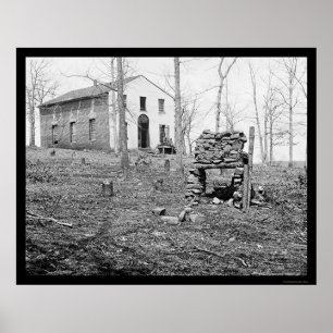 Poster Igreja de Sudley no funcionamento de Bull, VA 1862
