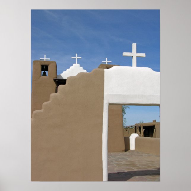 Pôster Igreja de Taos Pueblo (Frente)