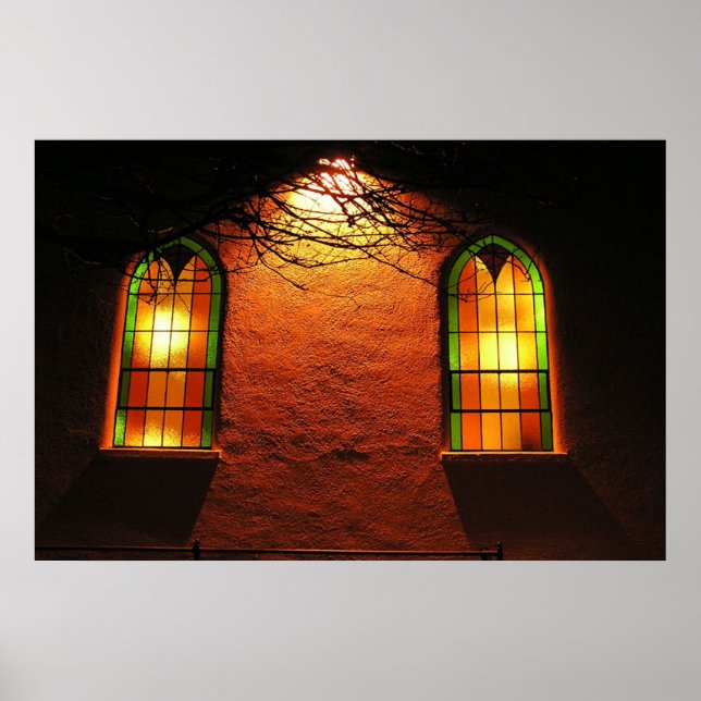 Pôster Igreja de Vidro Estreita (Frente)