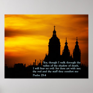 Pôster Igreja do 23:4 do salmo