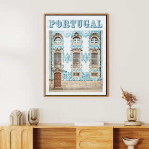 Poster Igreja do Porto Azulejo, Portugal Viagem