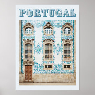 Poster Igreja do Porto Azulejo, Portugal Viagem
