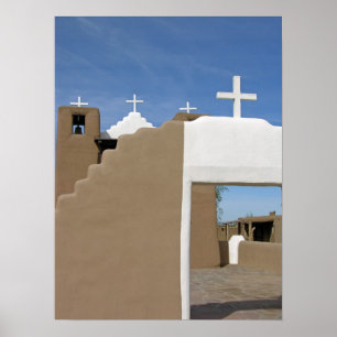 Pôster Igreja do povoado indígeno de Taos