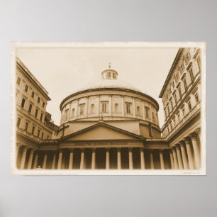 Pôster Igreja do santo Charles Borromeo - Milão, Italia