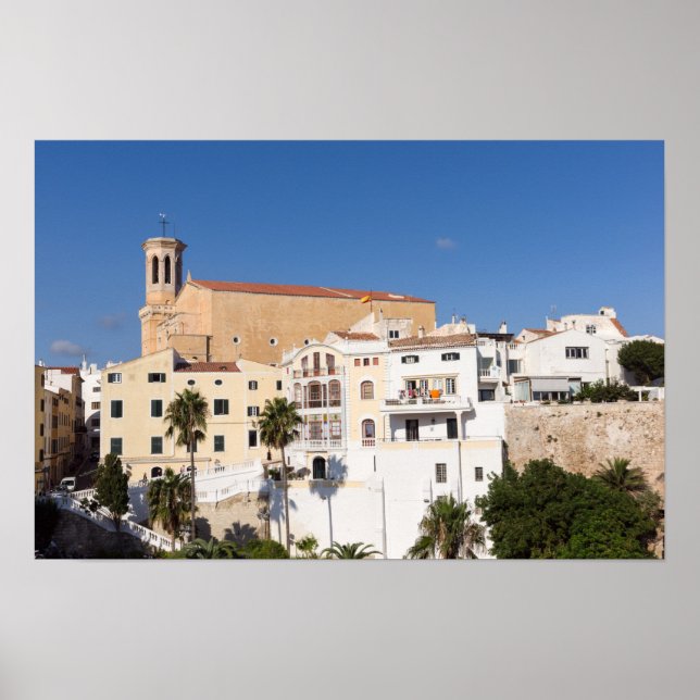 Poster Igreja dos Papais noeis Maria - Mahon, Menorca, Es (Frente)