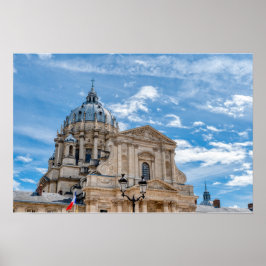 Poster Igreja e Hospital Militar Val-de-Grace em Paris