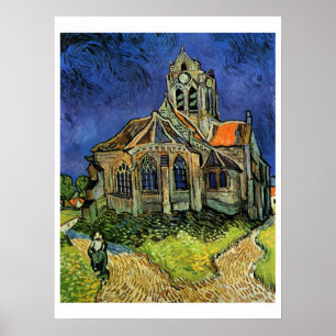Poster Igreja em Auvers, A Igreja