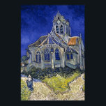 Poster Igreja em Auvers por pintura de Van Gogh<br><div class="desc">A igreja de Auvers-sur-Oise,  vista do Chevet por Vincent van Gogh</div>