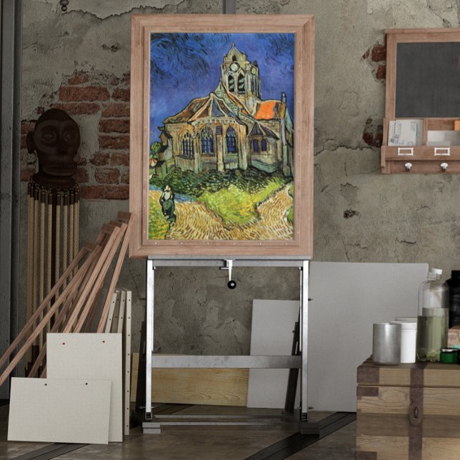 Pôster Igreja em Auvers-sur-Oise por Vincent van Gogh (Criador carregado)