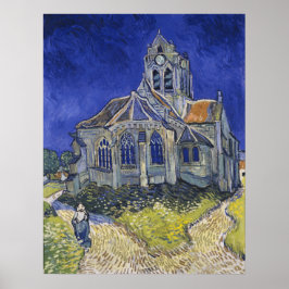 Pôster Igreja em Auvers-sur-Oise por Vincent Van Gogh