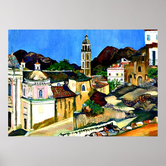 Pôster Igreja em BelGodere, Córsega (Frente)