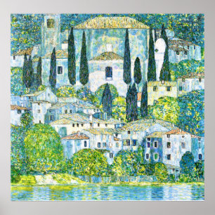 Poster Igreja em Cassone por Gustav Klimt