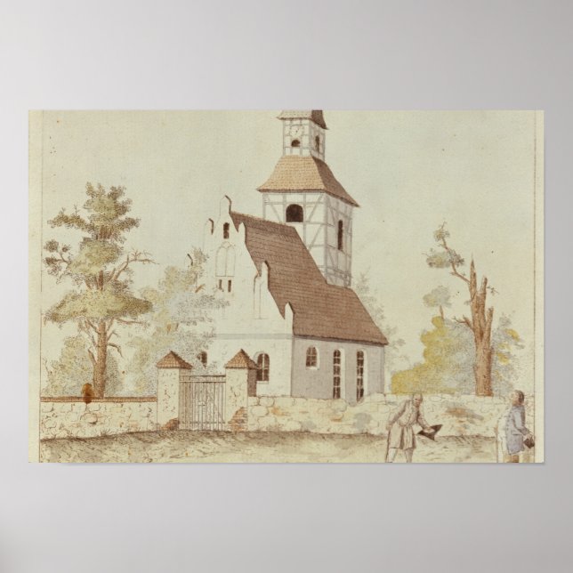 Poster Igreja em Pankow, Berlim (Frente)