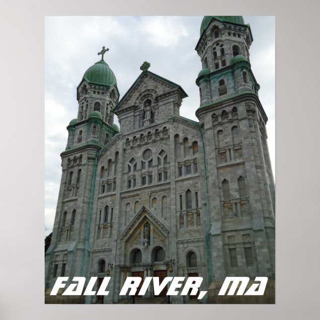 Poster Igreja Gótica, outono, Massachusetts (Frente)