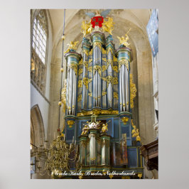 Poster Igreja Grote de Breda, Países Baixos