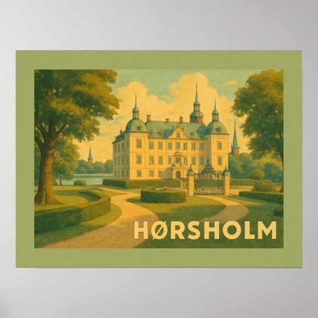 Poster Igreja Hørsholm Dinamarca (Frente)